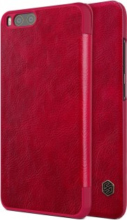 Кожаный чехол книжка Nillkin Qin Leather Case Q-LC XM-M6 для смартфонов Xiaomi Mi 6 Red